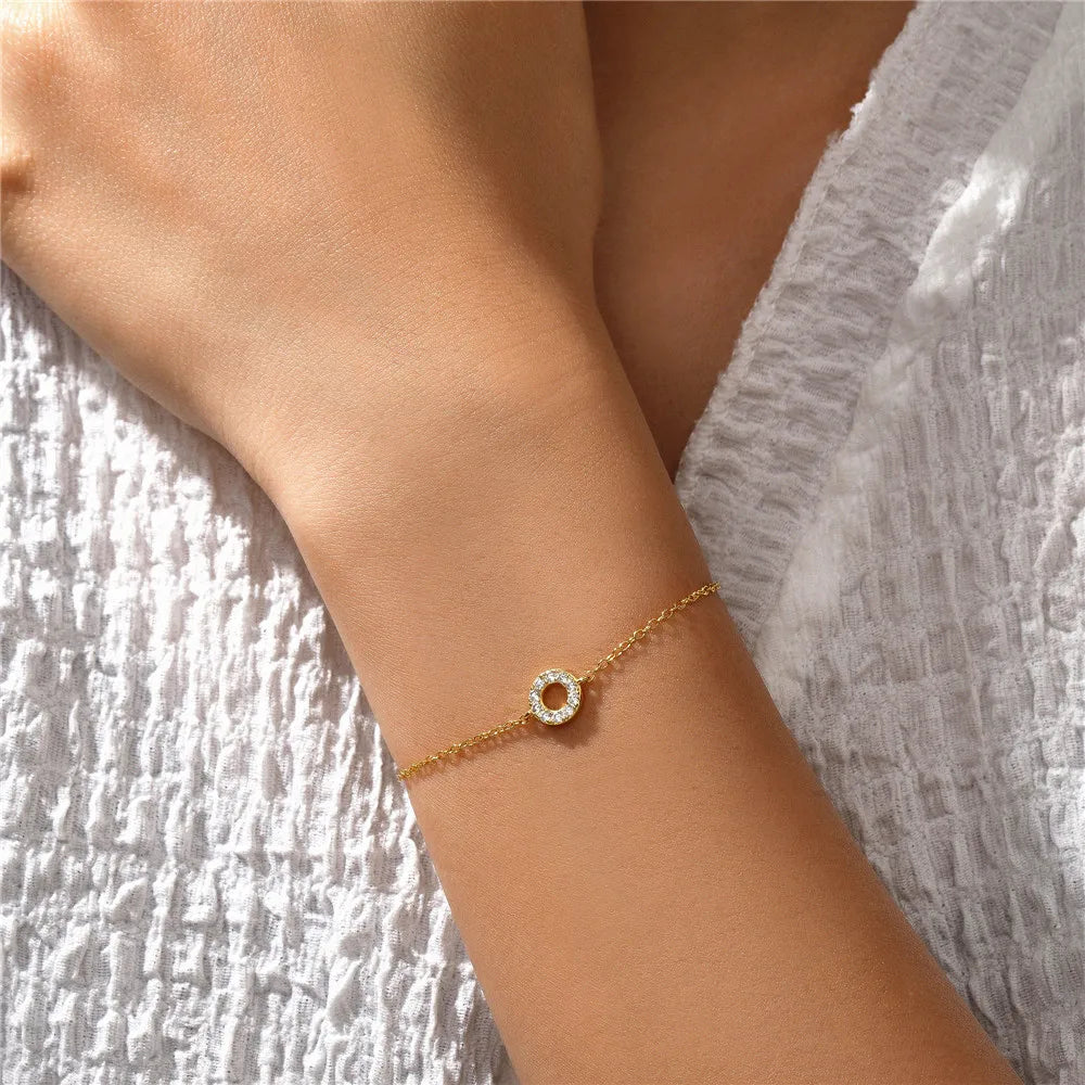 Femmique Grace & Shine Cross Bracelet - 18K Gold