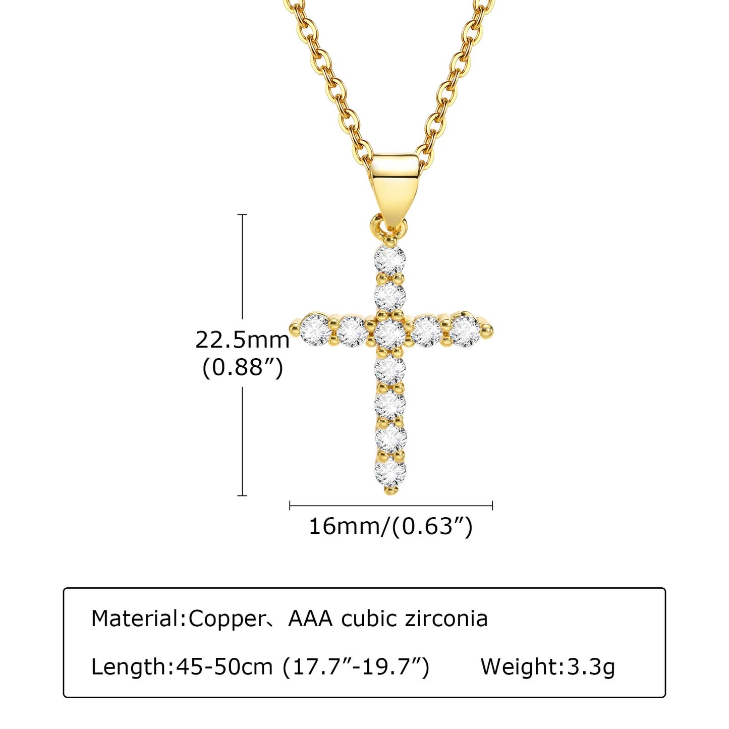 Femmique Cross Pendant Necklace
