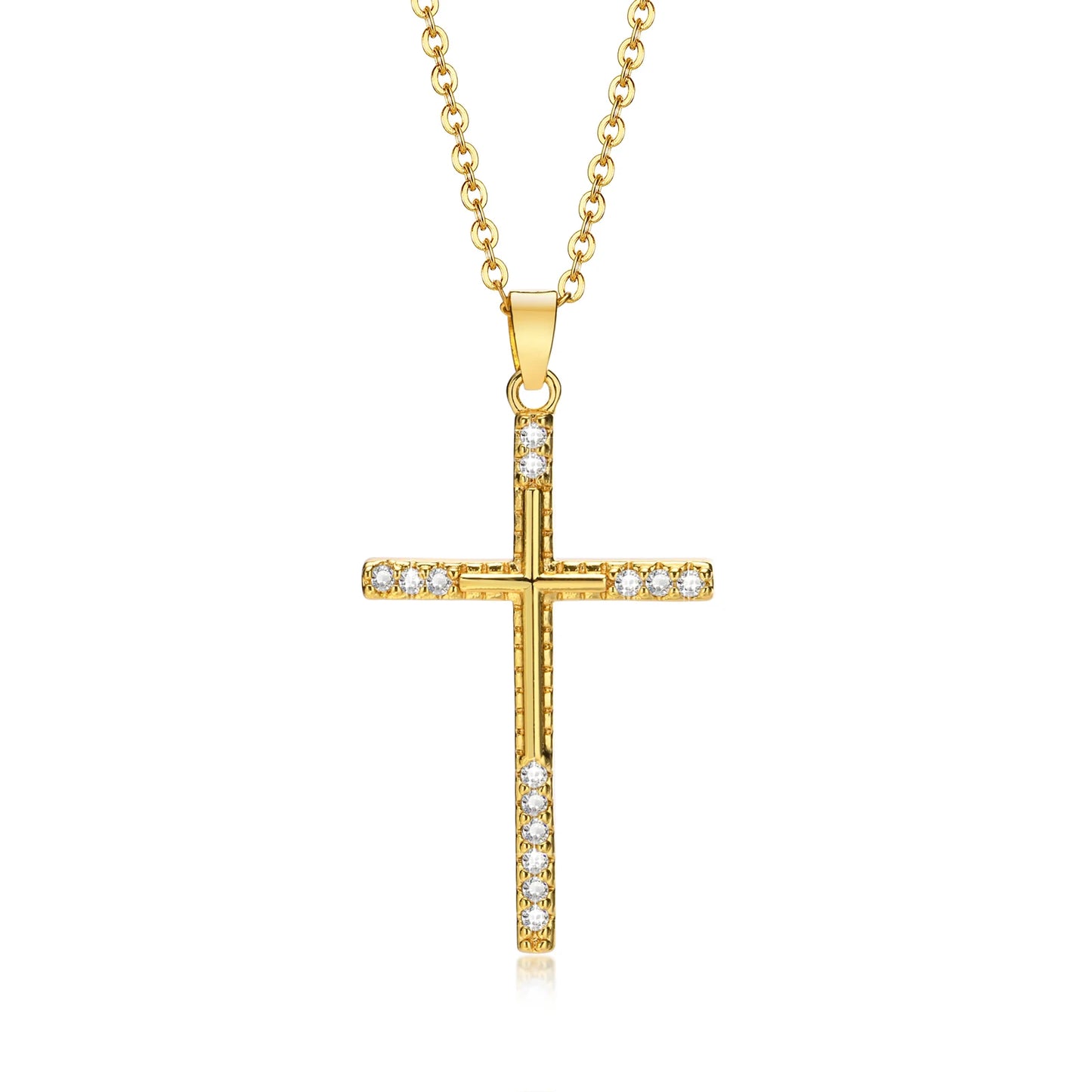 Femmique Cross Pendant Necklace